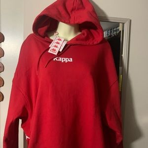 Kappa hoodie womens XL red